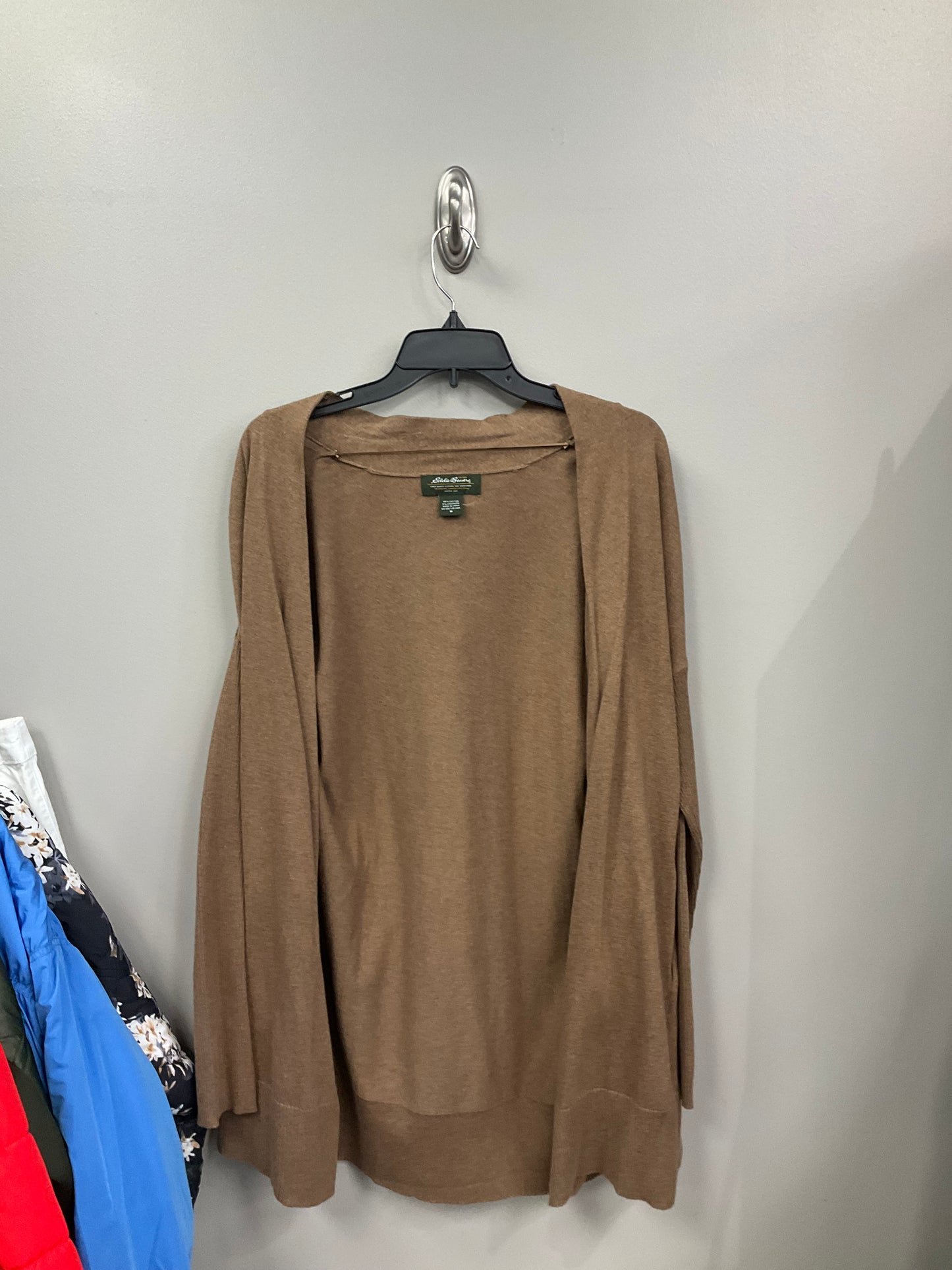 Brown Sweater Cardigan Eddie Bauer, Size M