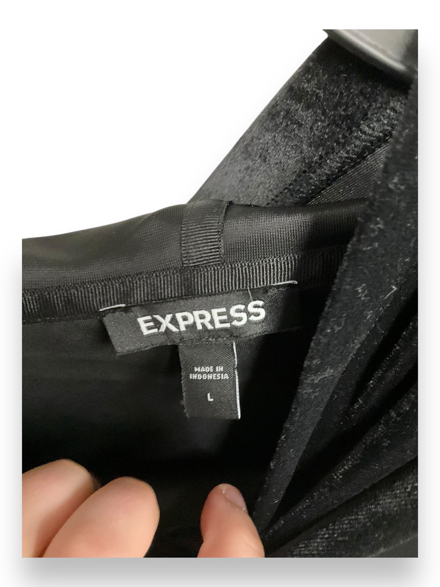 Top Long Sleeve By Express In Black, Size: L