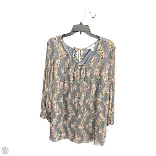 Top Long Sleeve By Lc Lauren Conrad In Multi-colored, Size: 3x
