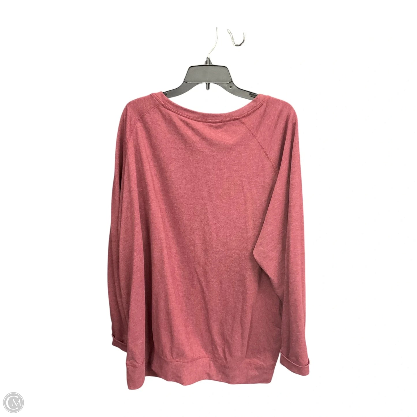 Sweatshirt Crewneck By Clothes Mentor In Maroon, Size: 3x
