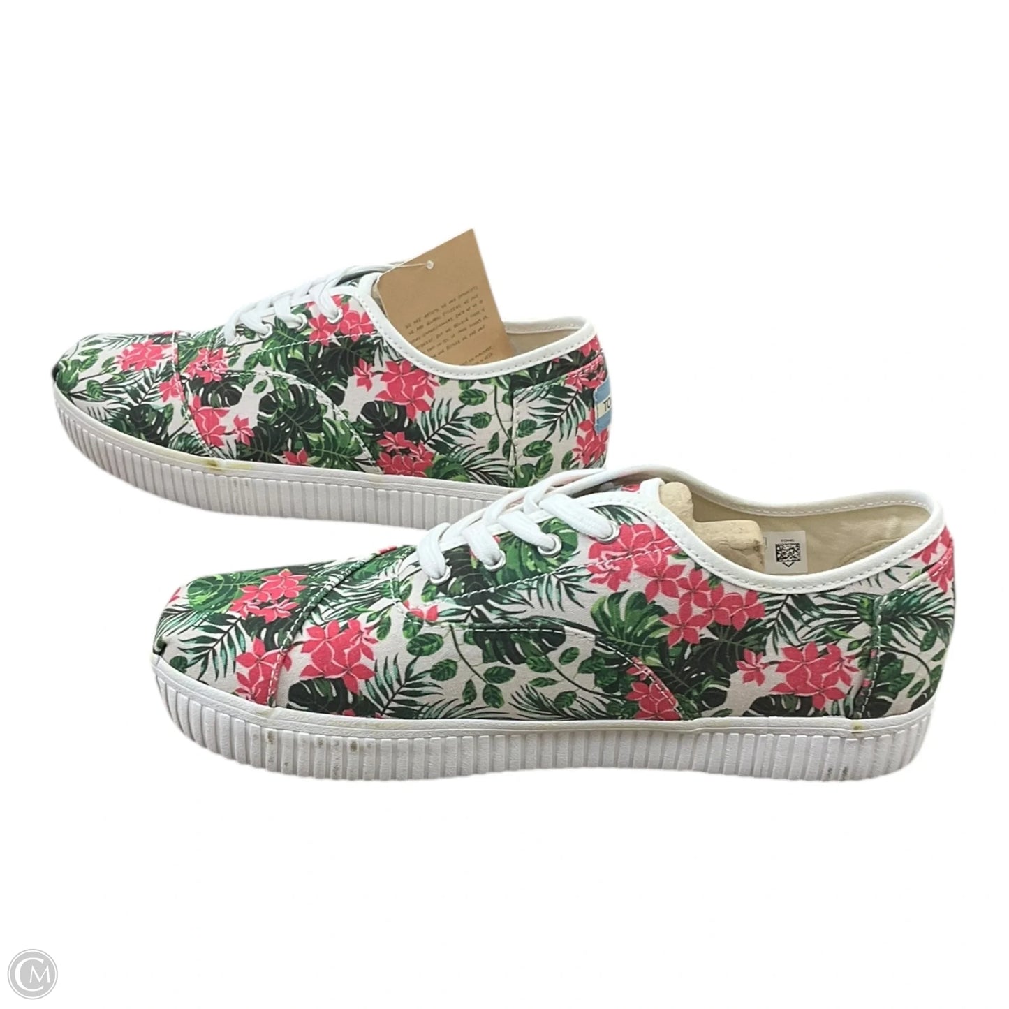 Shoes Sneakers By Toms In Floral Print, Size: 9