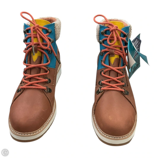 Boots Ankle Flats By Toms In Brown, Size: 9