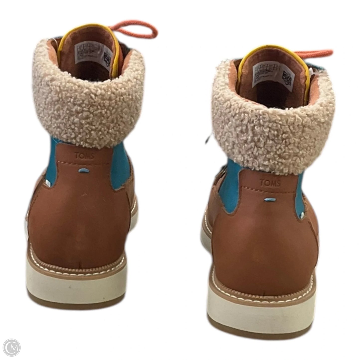 Boots Ankle Flats By Toms In Brown, Size: 9