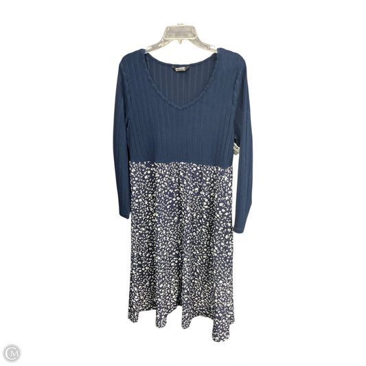 Dress Casual Maxi By Bloomchic In Blue, Size: 14