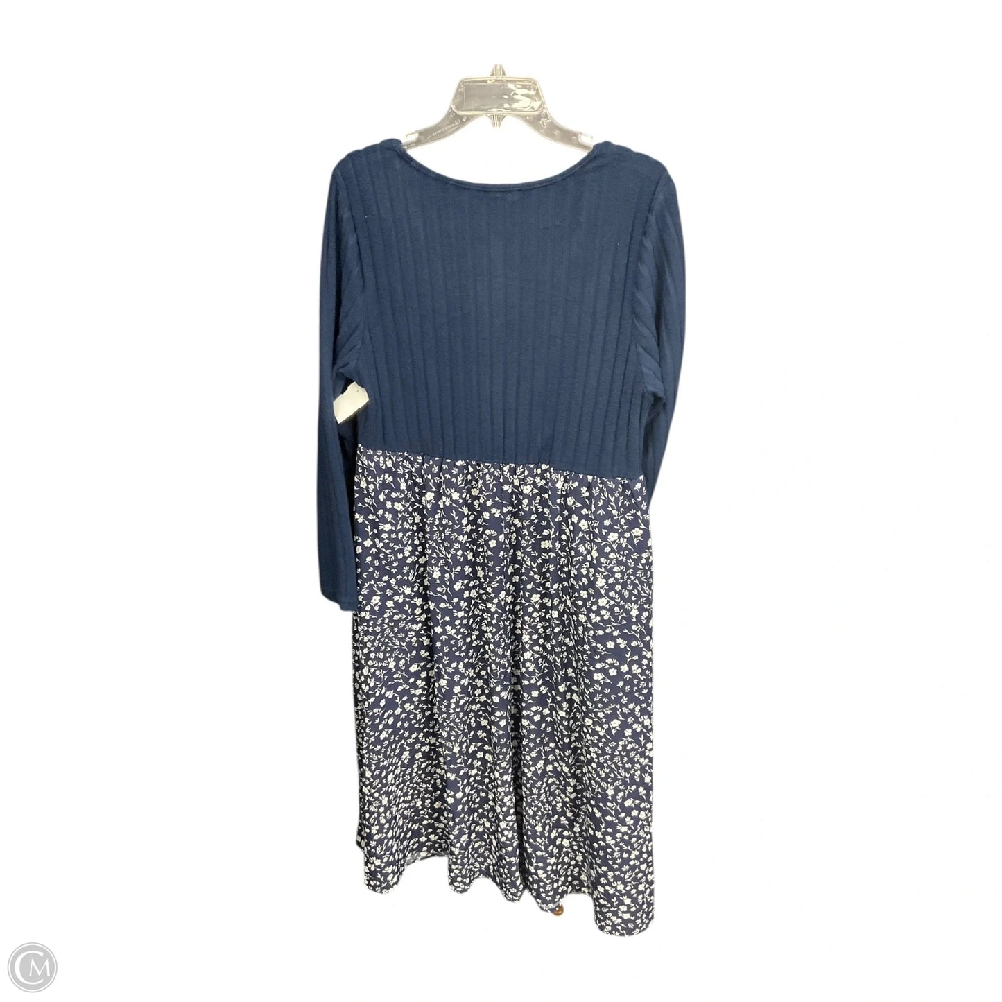Dress Casual Maxi By Bloomchic In Blue, Size: 14