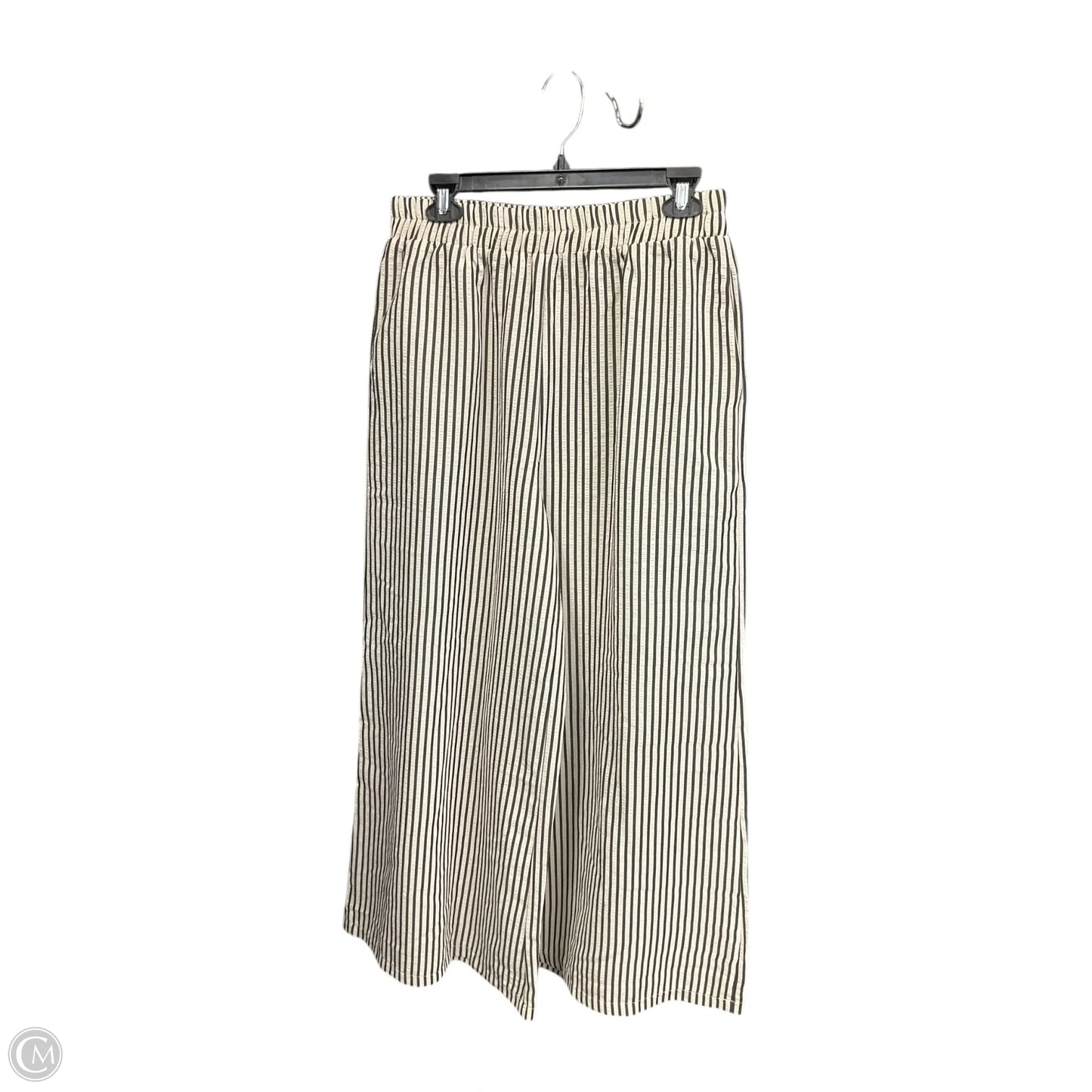 Pants Lounge By Clothes Mentor In Striped Pattern, Size: L