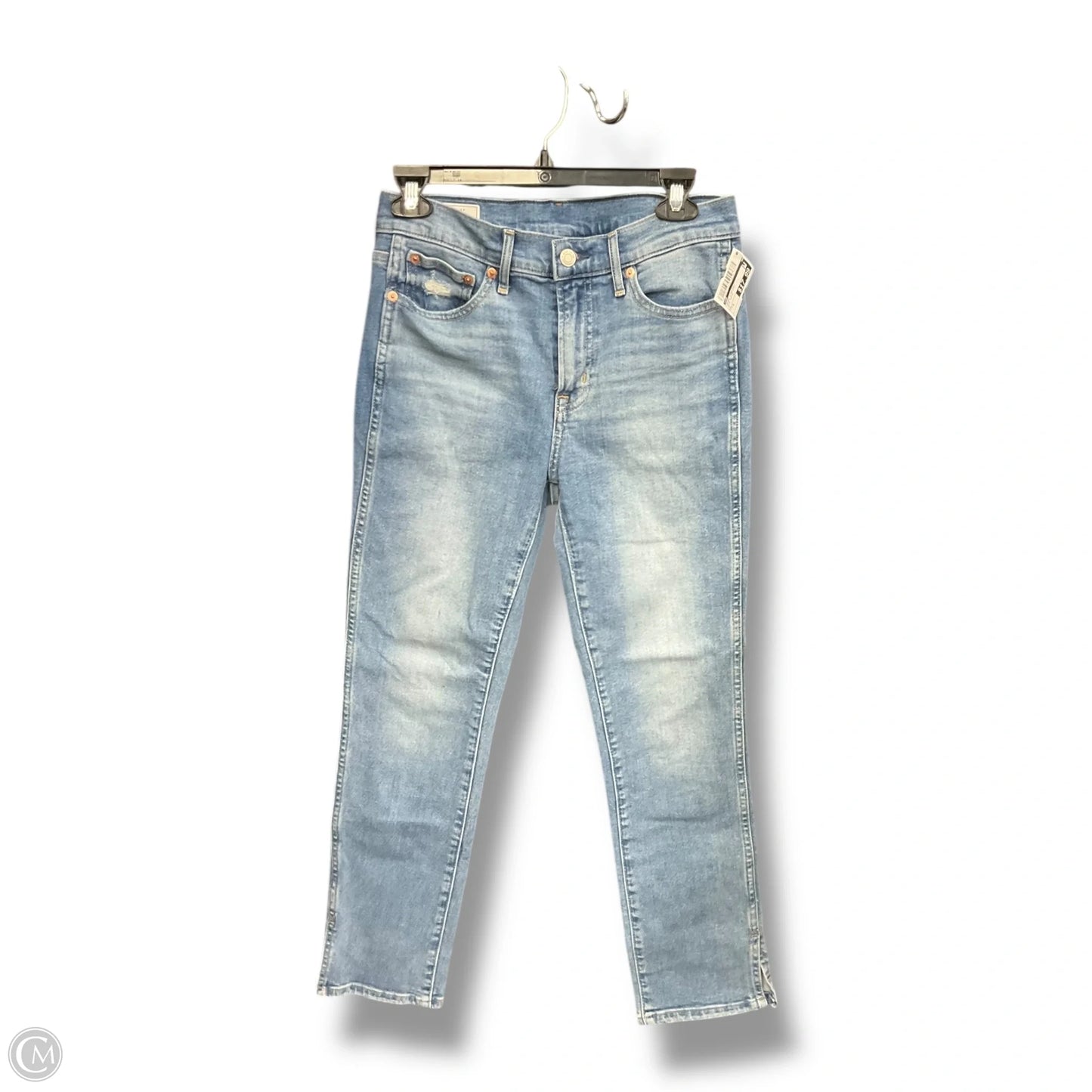 Jeans Straight By Gap In Blue Denim, Size: 4