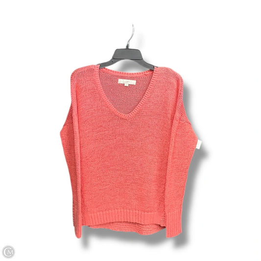 Sweater By Loft In Pink, Size: S
