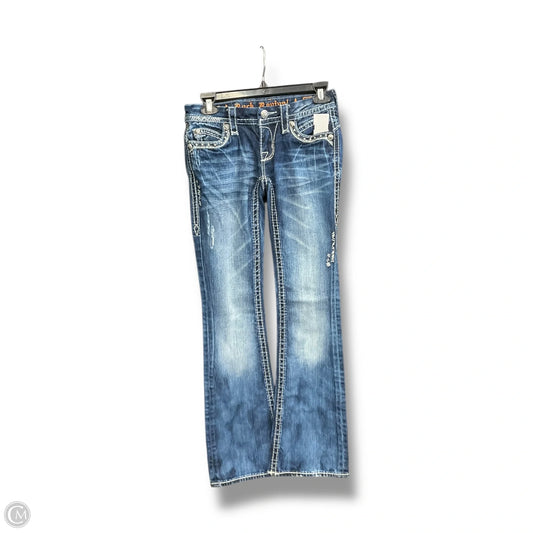 Jeans Boot Cut By Rock Revival In Blue Denim, Size: 2