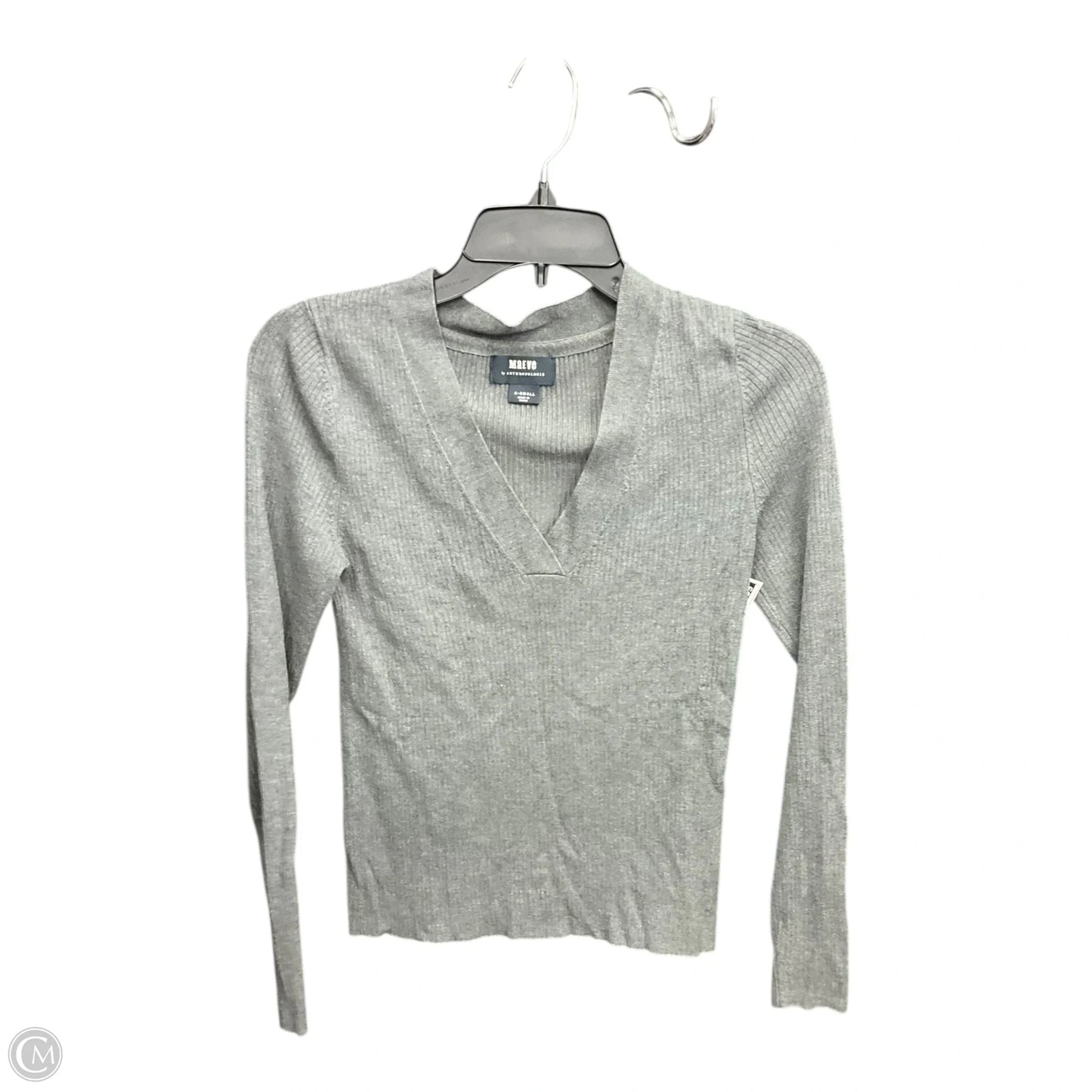Top Long Sleeve By Maeve In Grey, Size: Xs