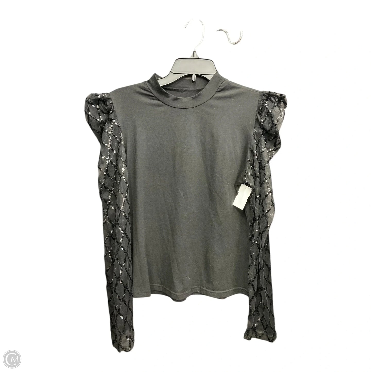 Top Long Sleeve By Clothes Mentor In Black, Size: L