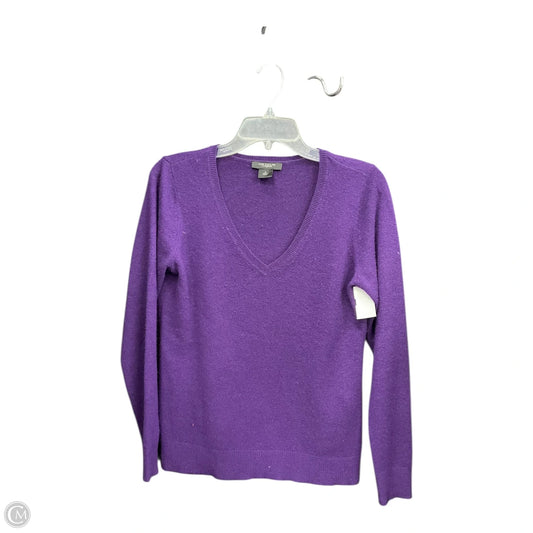Top Long Sleeve By Ann Taylor In Purple, Size: M