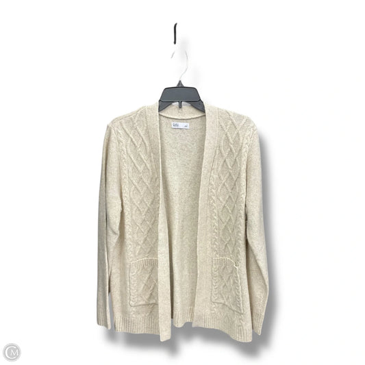 Cardigan By Croft And Barrow In Cream, Size: L