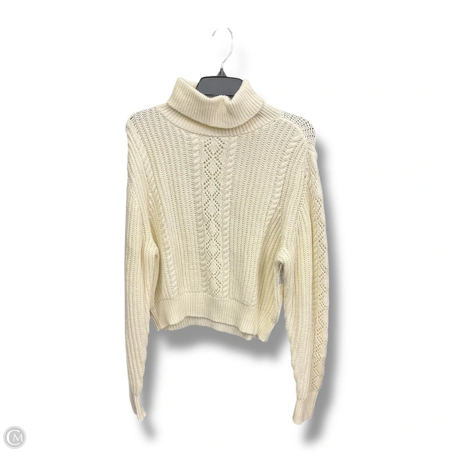 Sweater By Melrose And Market In Cream, Size: L