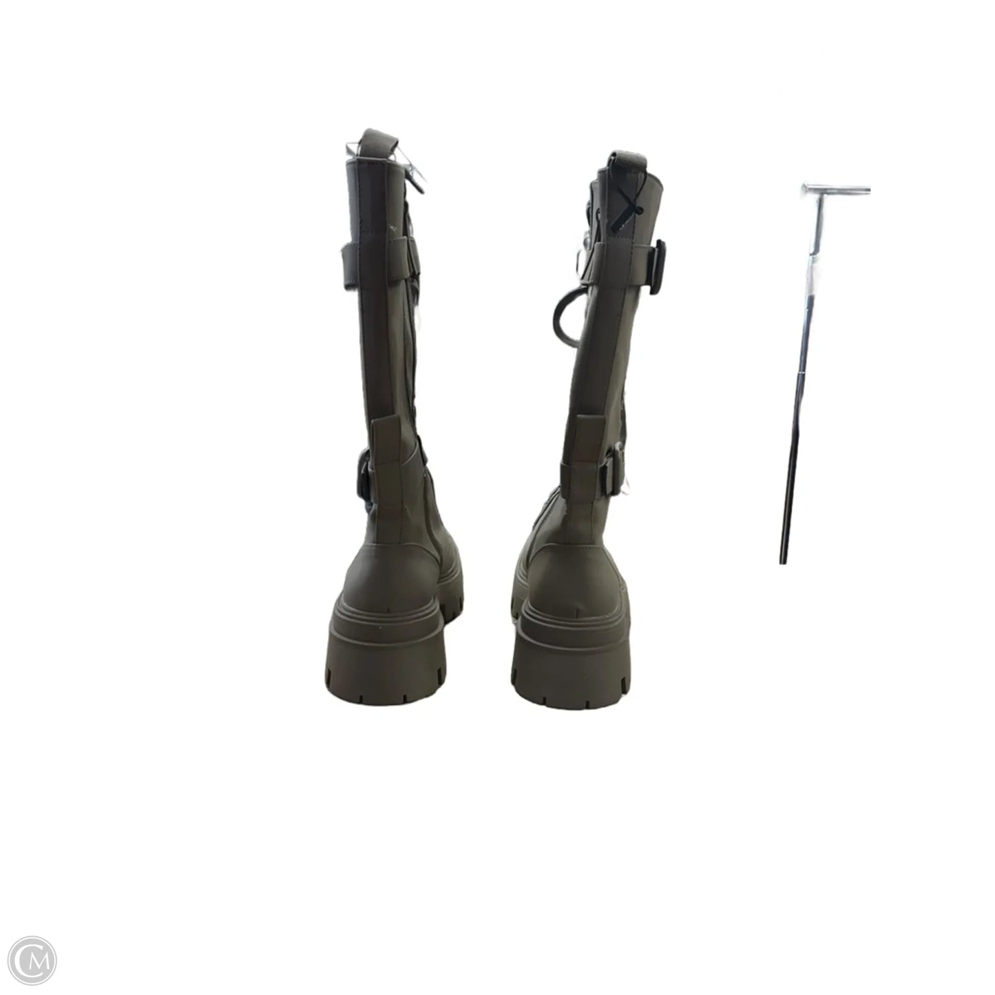 Boots Combat By Zara In Green, Size: 11