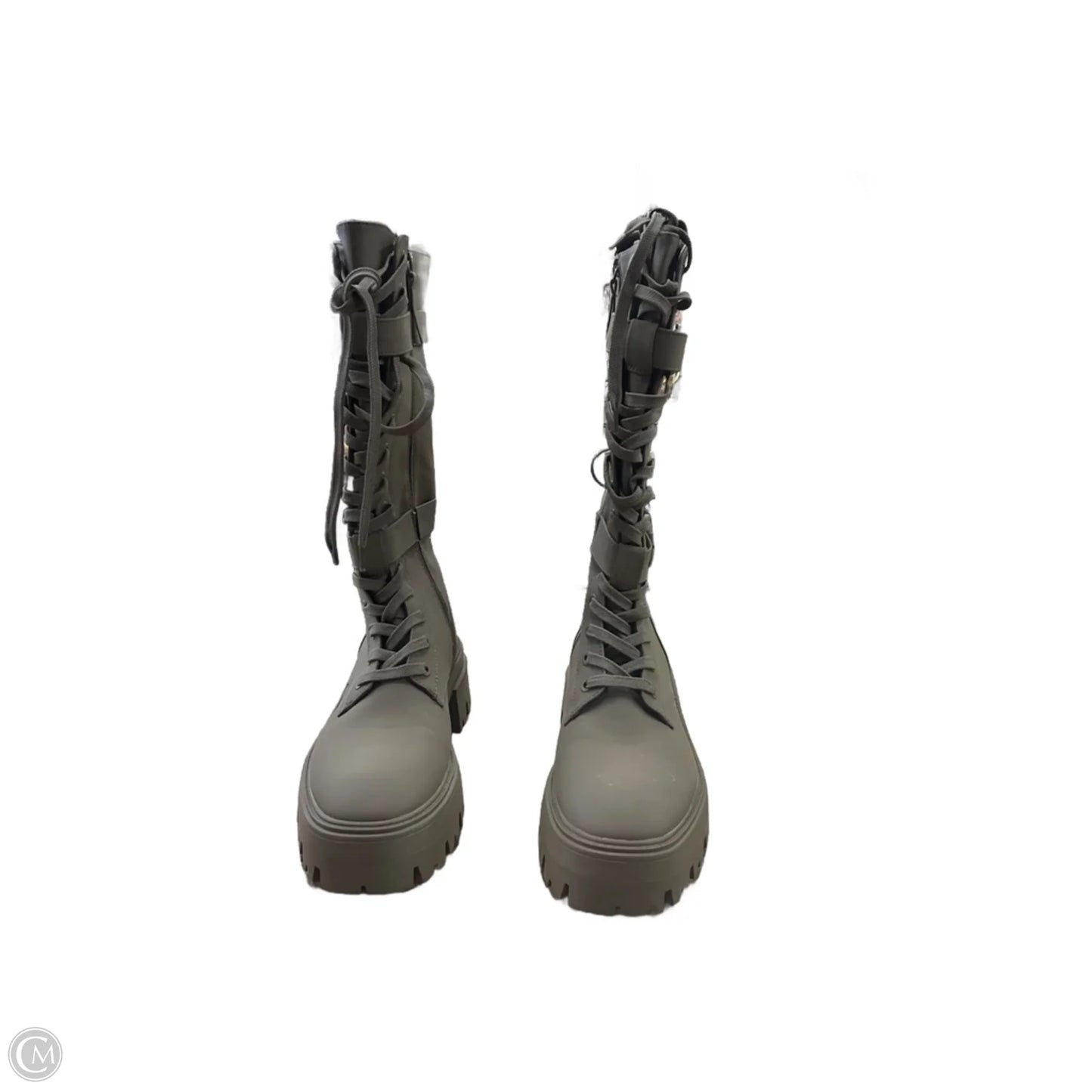 Boots Combat By Zara In Green, Size: 11