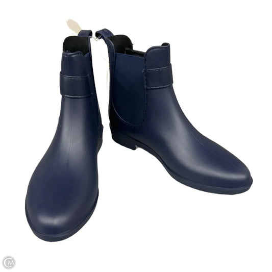 Boots Ankle Flats By Clothes Mentor In Navy, Size: 6