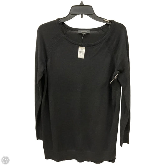 Top Long Sleeve By Ann Taylor In Black, Size: S