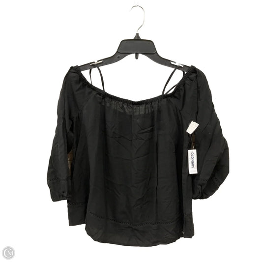 Top 3/4 Sleeve By Old Navy In Black, Size: S
