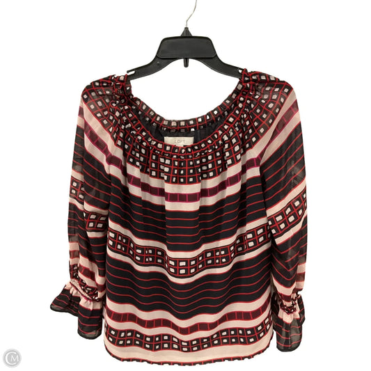 Top Long Sleeve By Loft In Multi-colored, Size: Xs