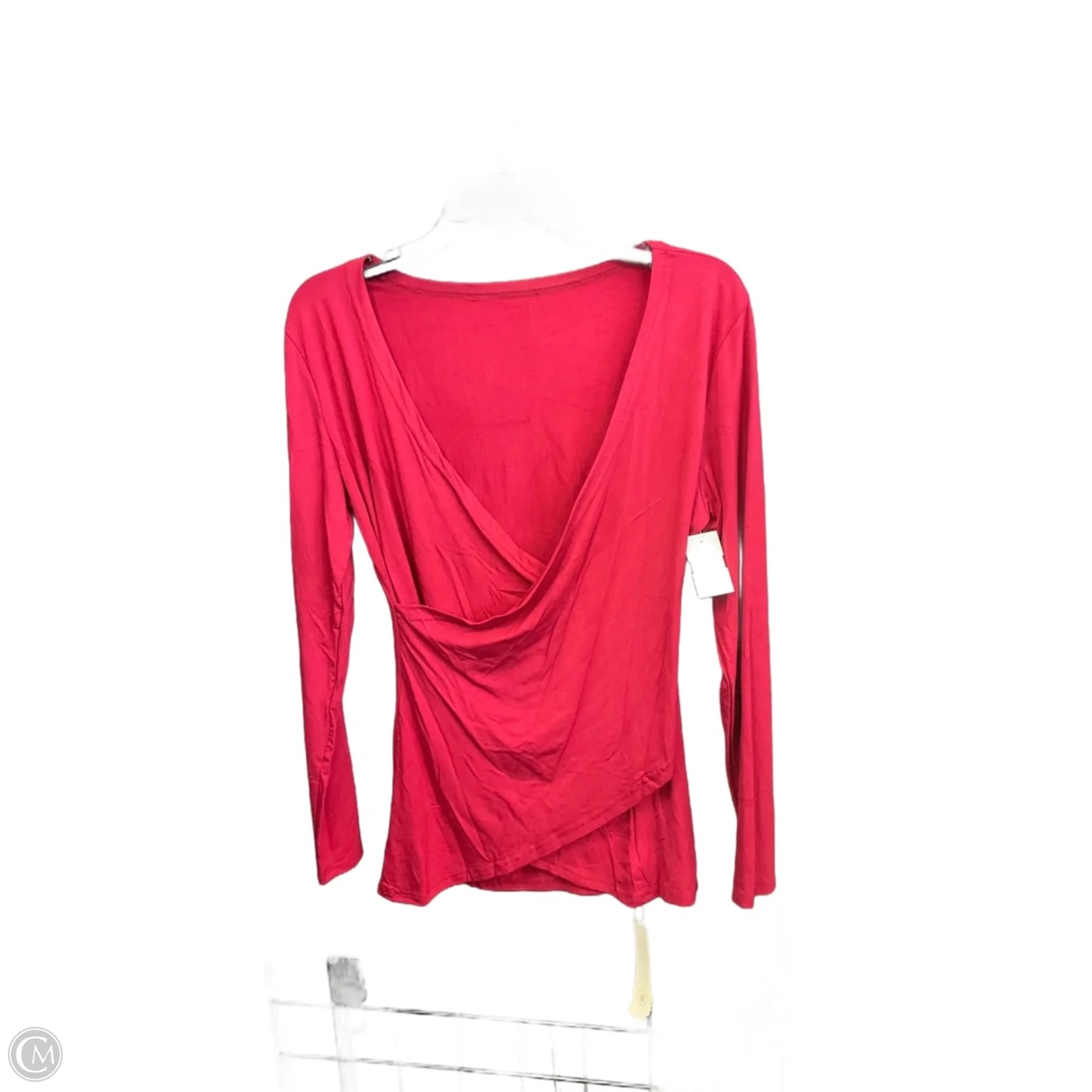 Top Long Sleeve By Clothes Mentor In Red, Size: M