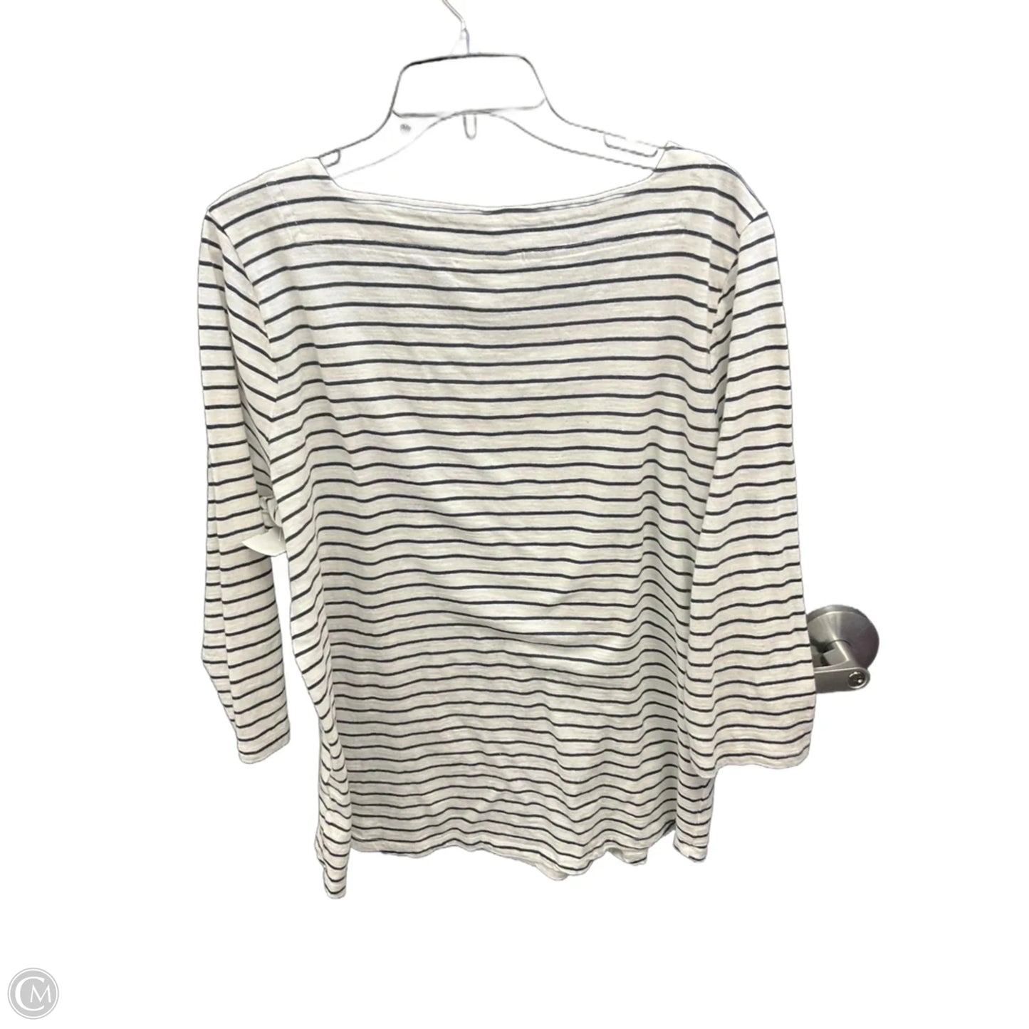 Top Long Sleeve By Style And Company In Striped Pattern, Size: 2x