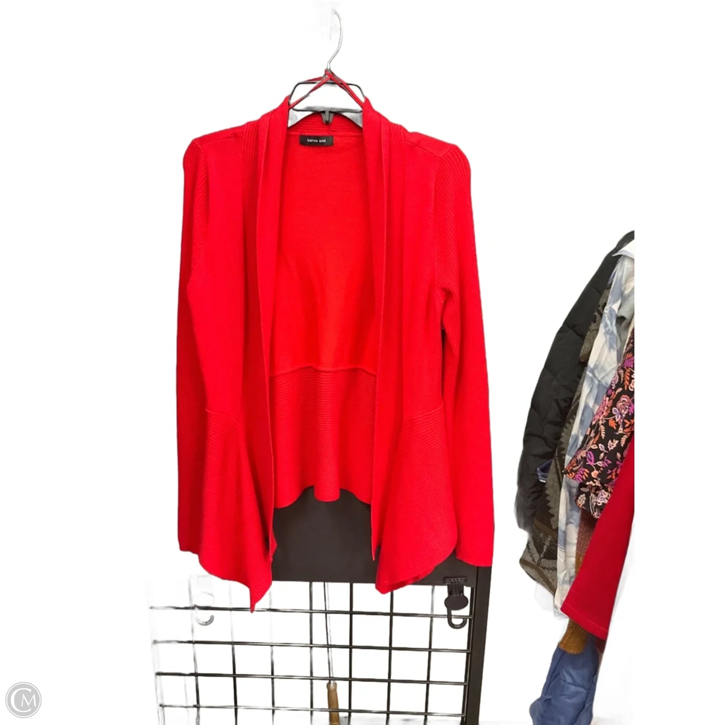 Cardigan By Verve Ami In Red & Silver, Size: S
