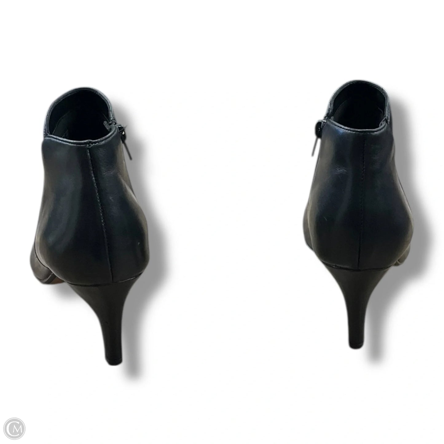 Boots Ankle Heels By Clarks In Black, Size: 9.5