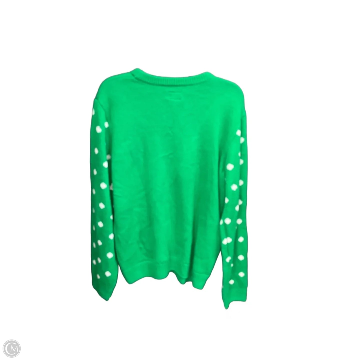 Sweater By Laura Scott In Green & Grey, Size: Xlp