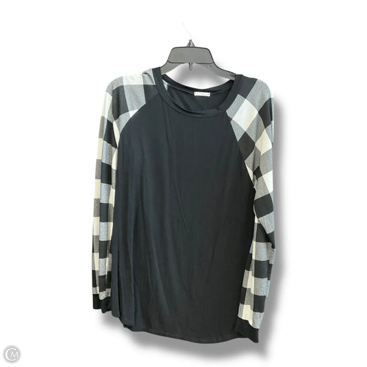 Top Long Sleeve By Clothes Mentor In Black, Size: L