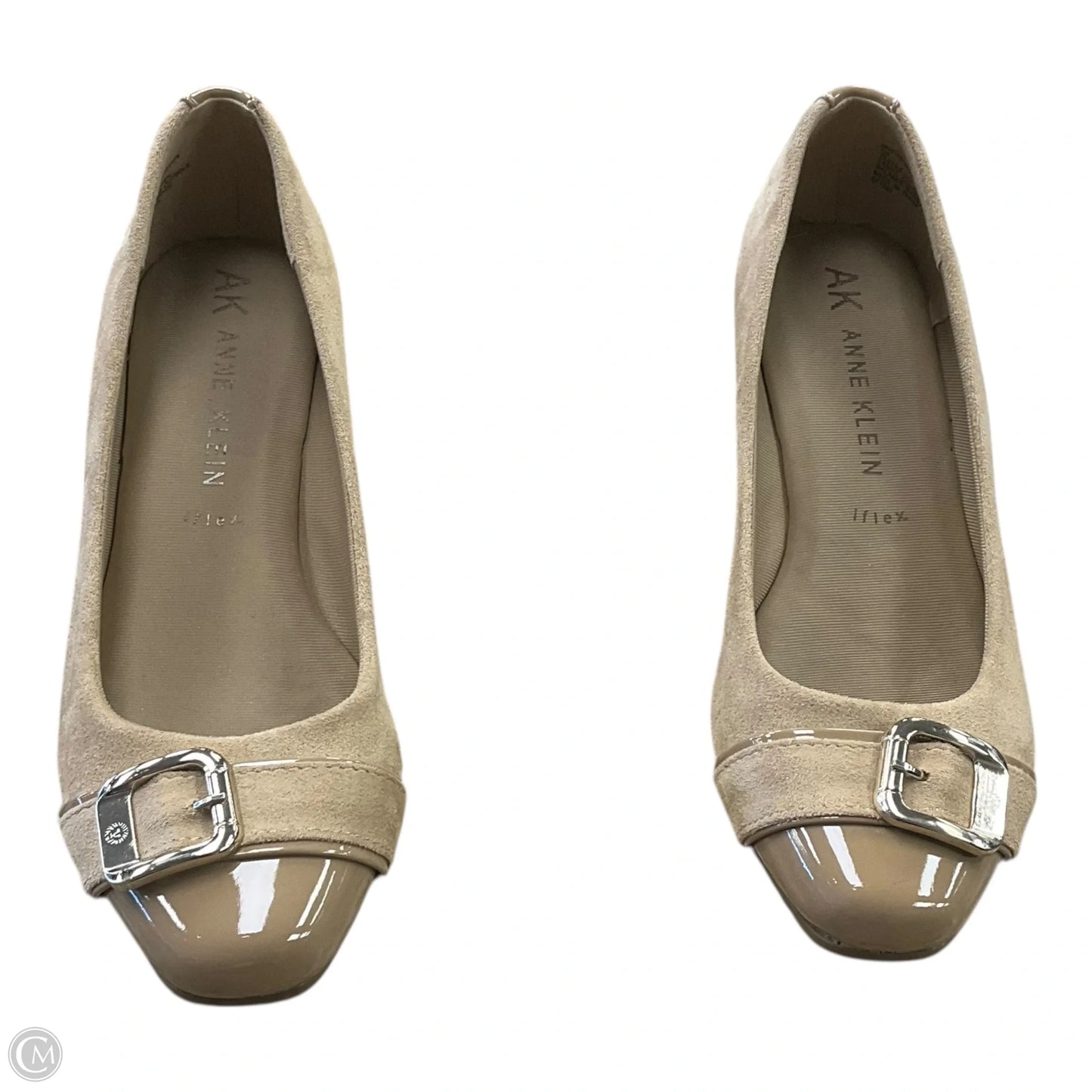 Shoes Heels Wedge By Anne Klein In Tan, Size: 7