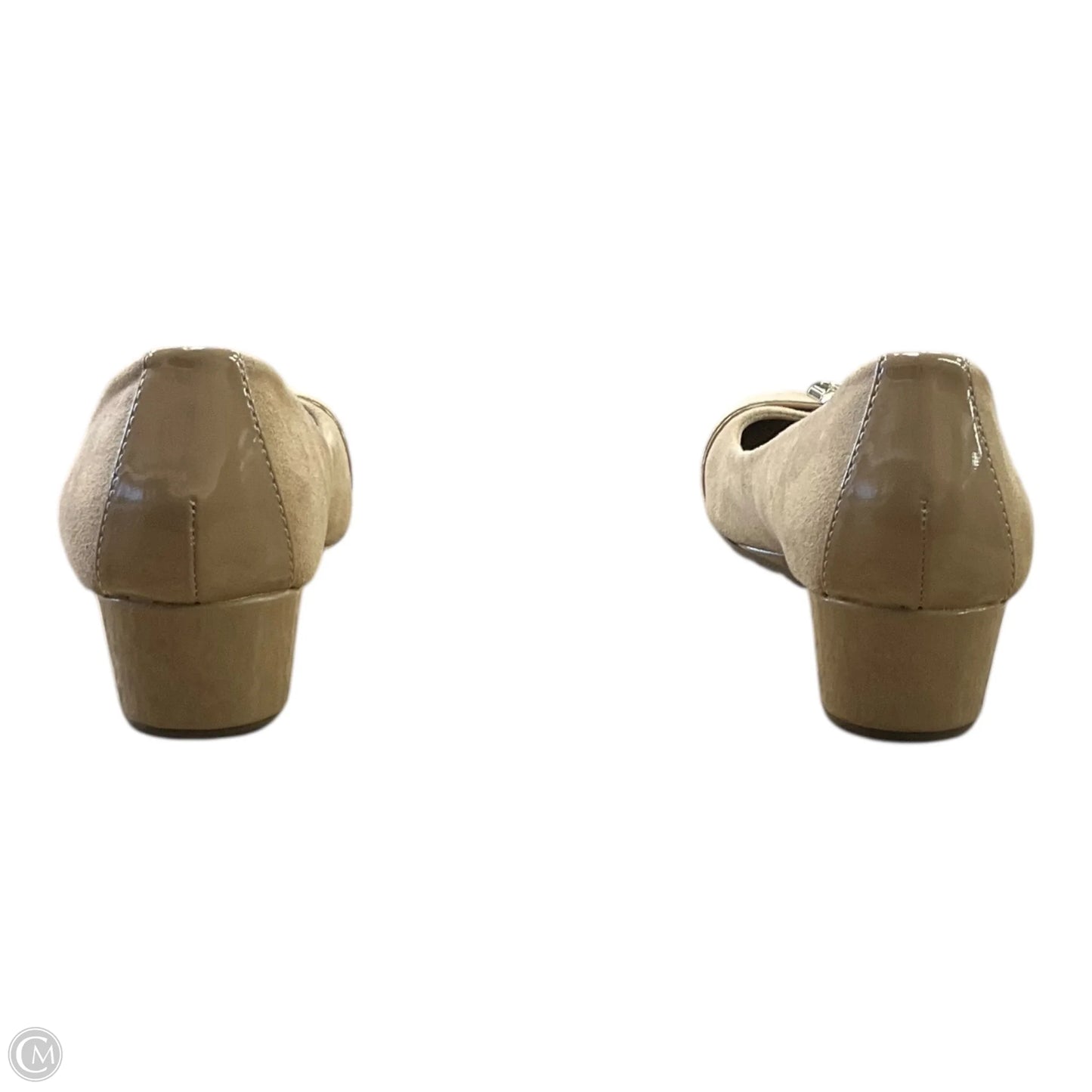 Shoes Heels Wedge By Anne Klein In Tan, Size: 7