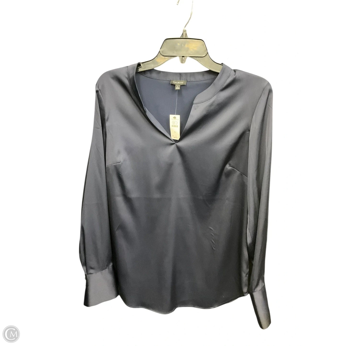 Top Long Sleeve By Talbots In Navy, Size: S