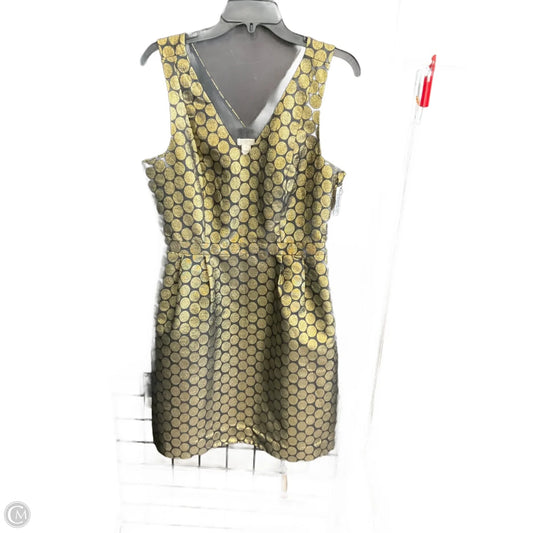 Dress Party Midi By J. Crew In Black & Gold, Size: M