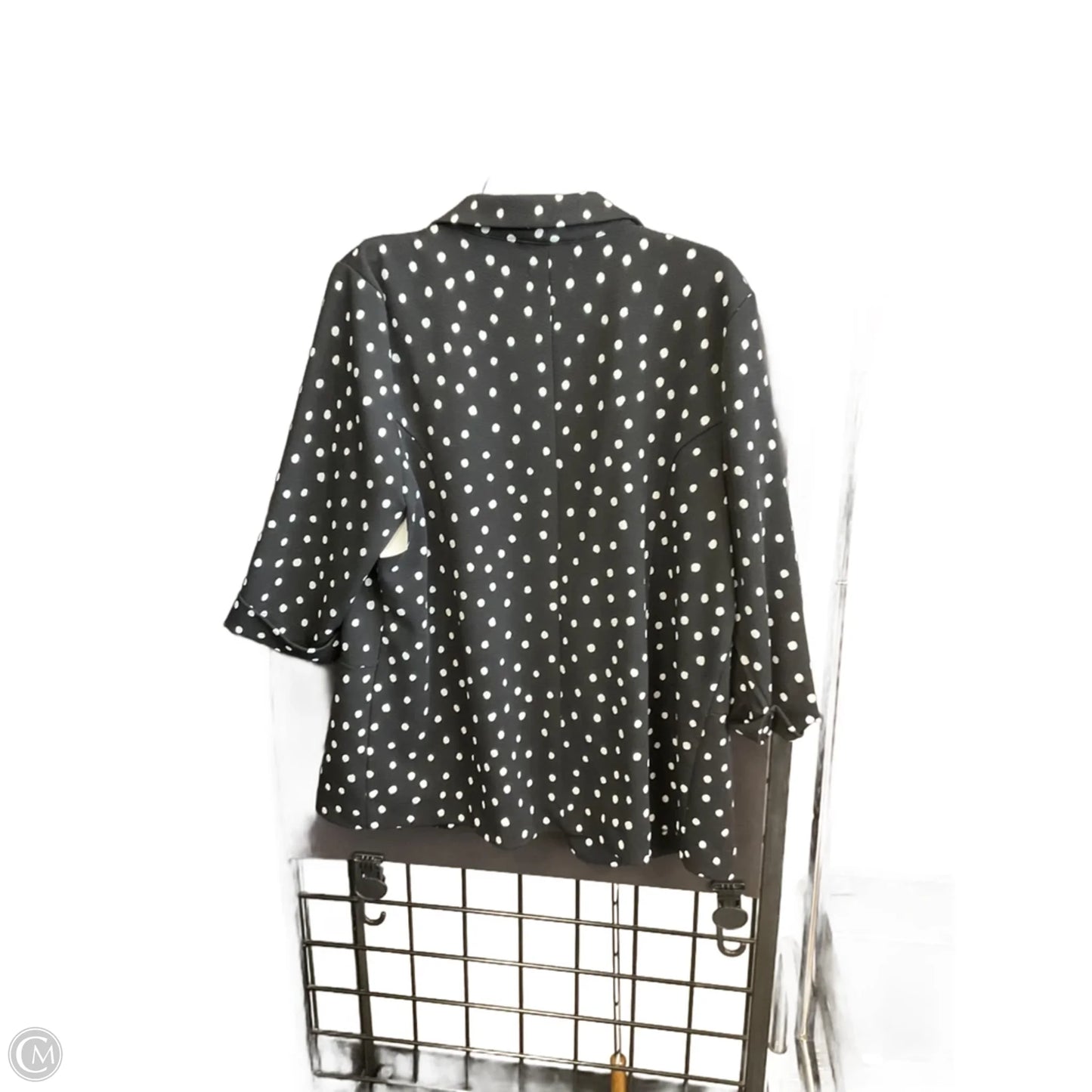 Blazer By Maurices In Black & White, Size: 1x