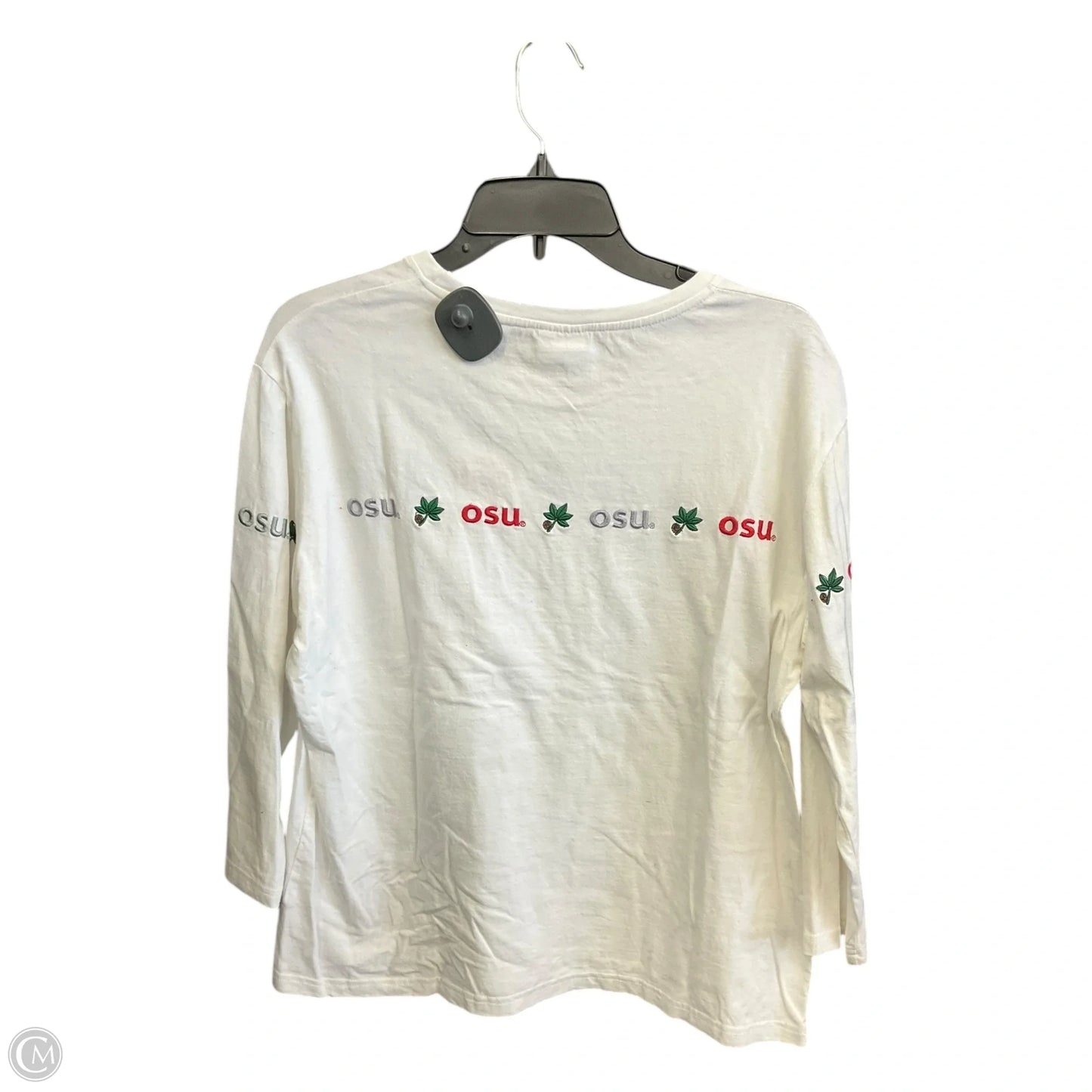 Top Long Sleeve By Clothes Mentor In White, Size: Xl