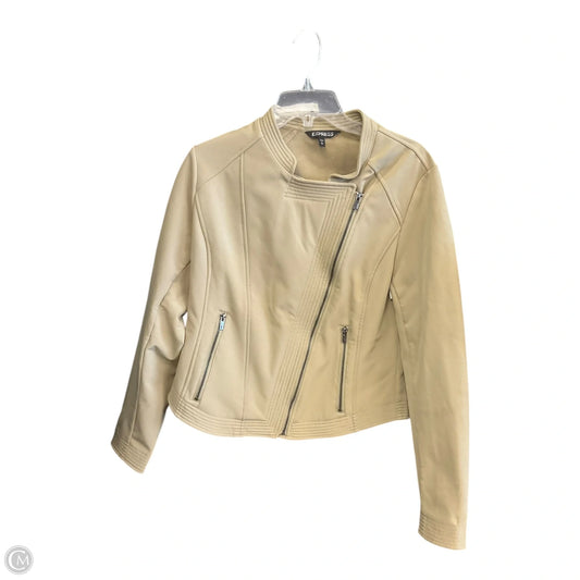 Jacket Other By Express In Tan, Size: L