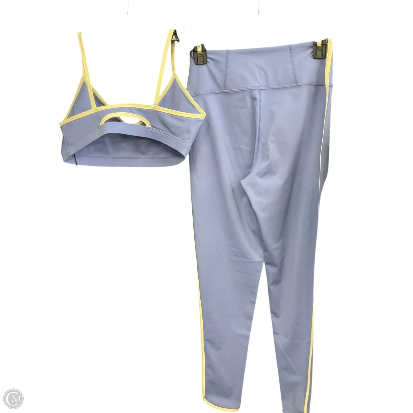 Athletic Pants 2pc By Spiritual Gangster In Blue & White, Size: M