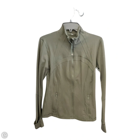 Athletic Jacket By Lululemon In Green, Size: 8