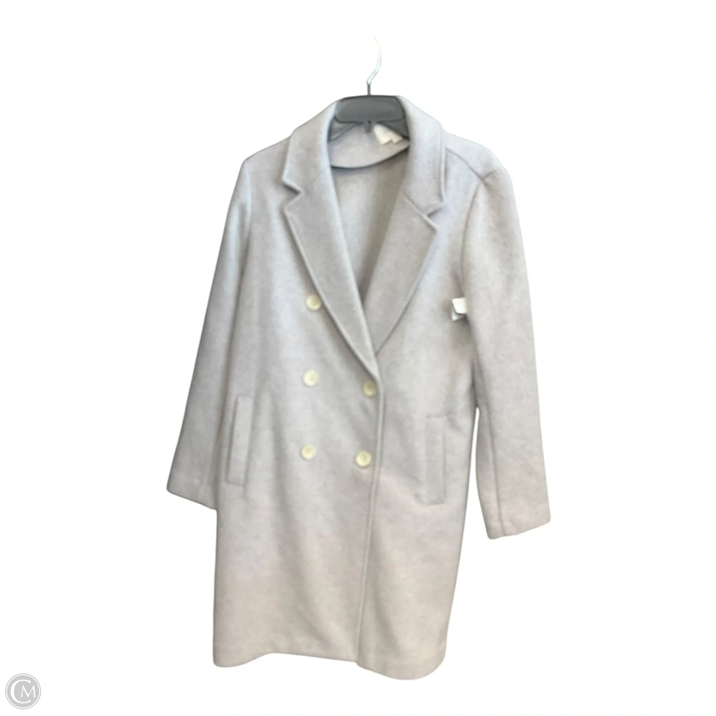 Coat Peacoat By Loft In Grey, Size: M