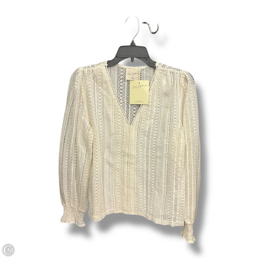 Top Long Sleeve By Clothes Mentor In Cream, Size: M