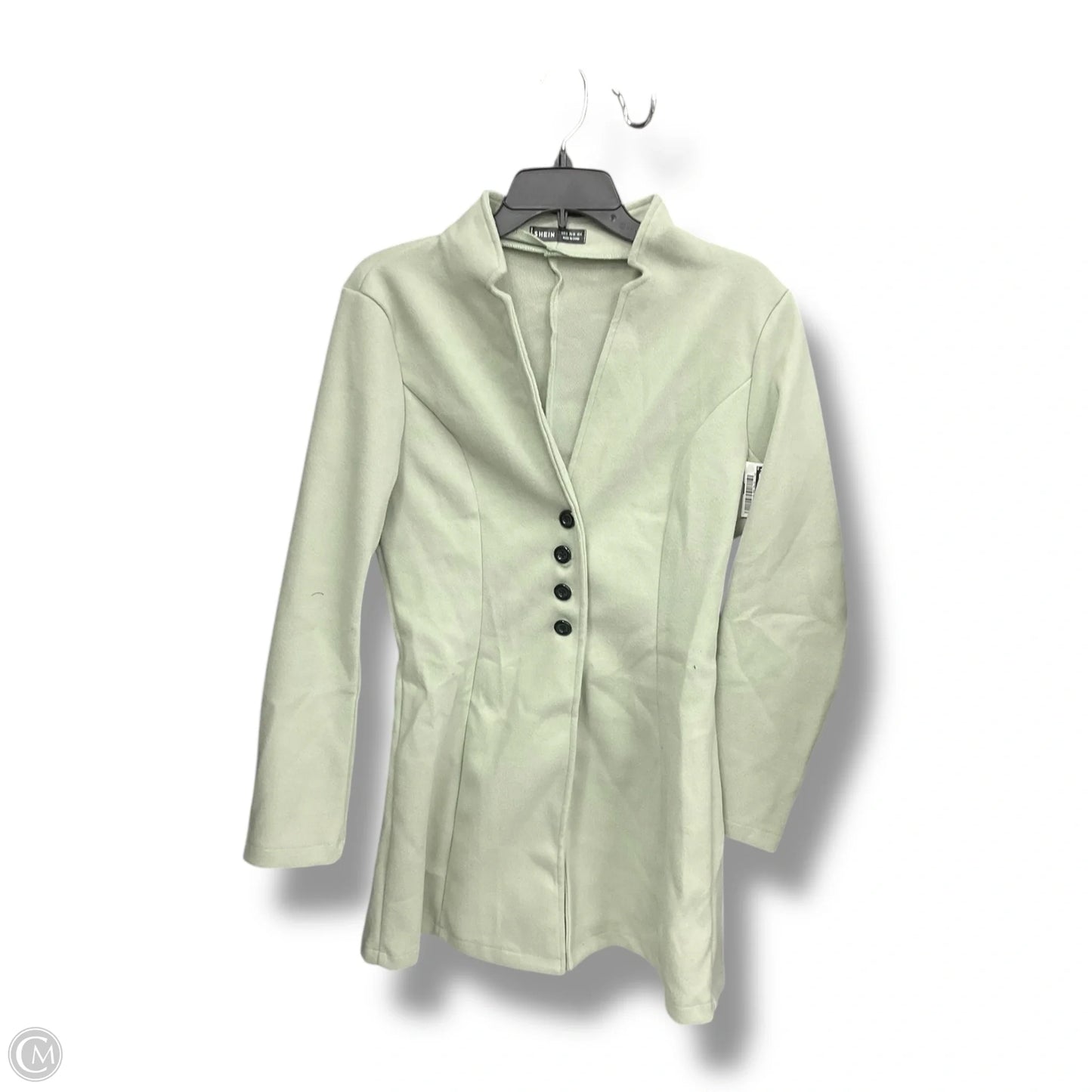 Coat Trench Coat By Shein In Green, Size: 4