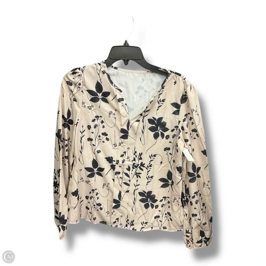 Top Long Sleeve By Shelby And Palmer In Floral Print, Size: S