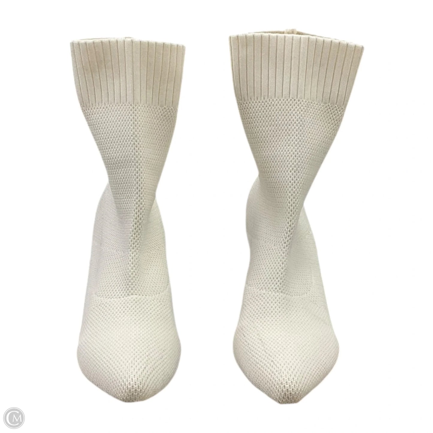 Boots Ankle Heels By Clothes Mentor In Cream, Size: 11