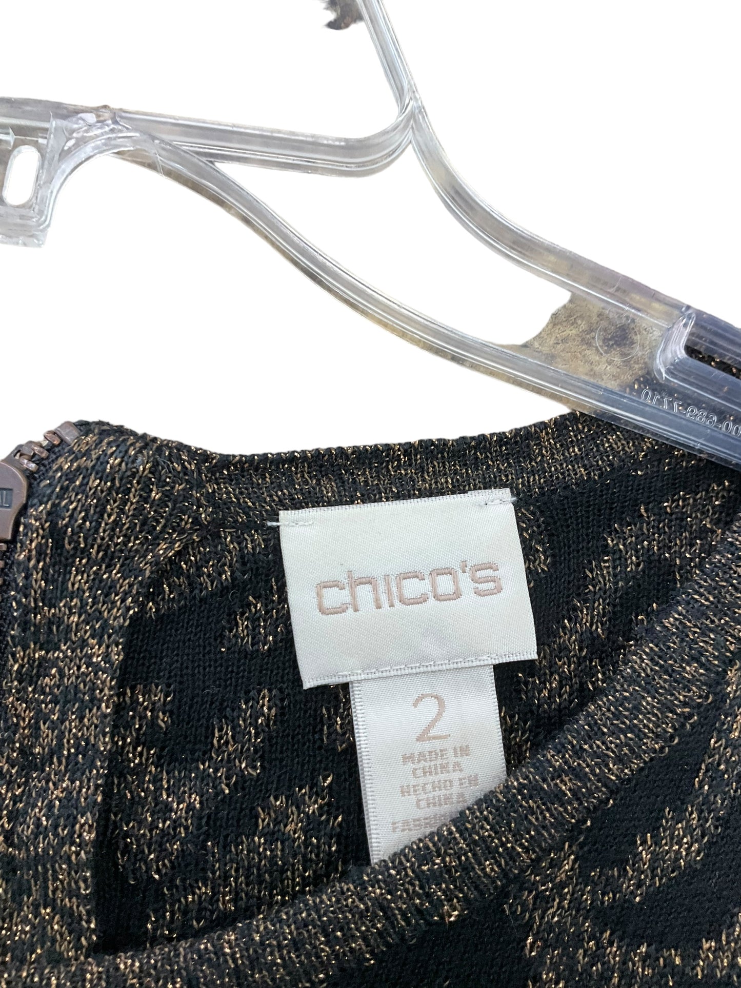 Sweater By Chicos In Leopard Print, Size: L