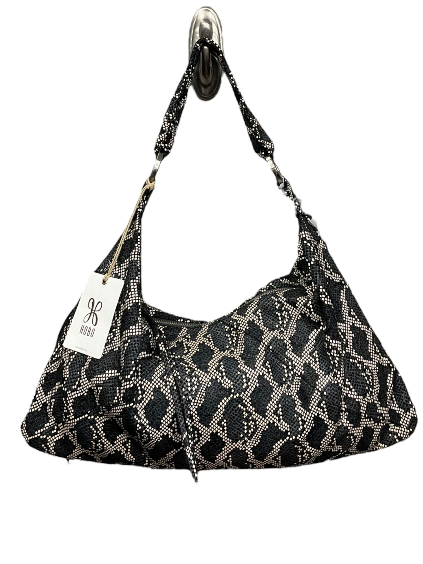 Snakeskin Print Crossbody Designer Hobo Intl, Size Small