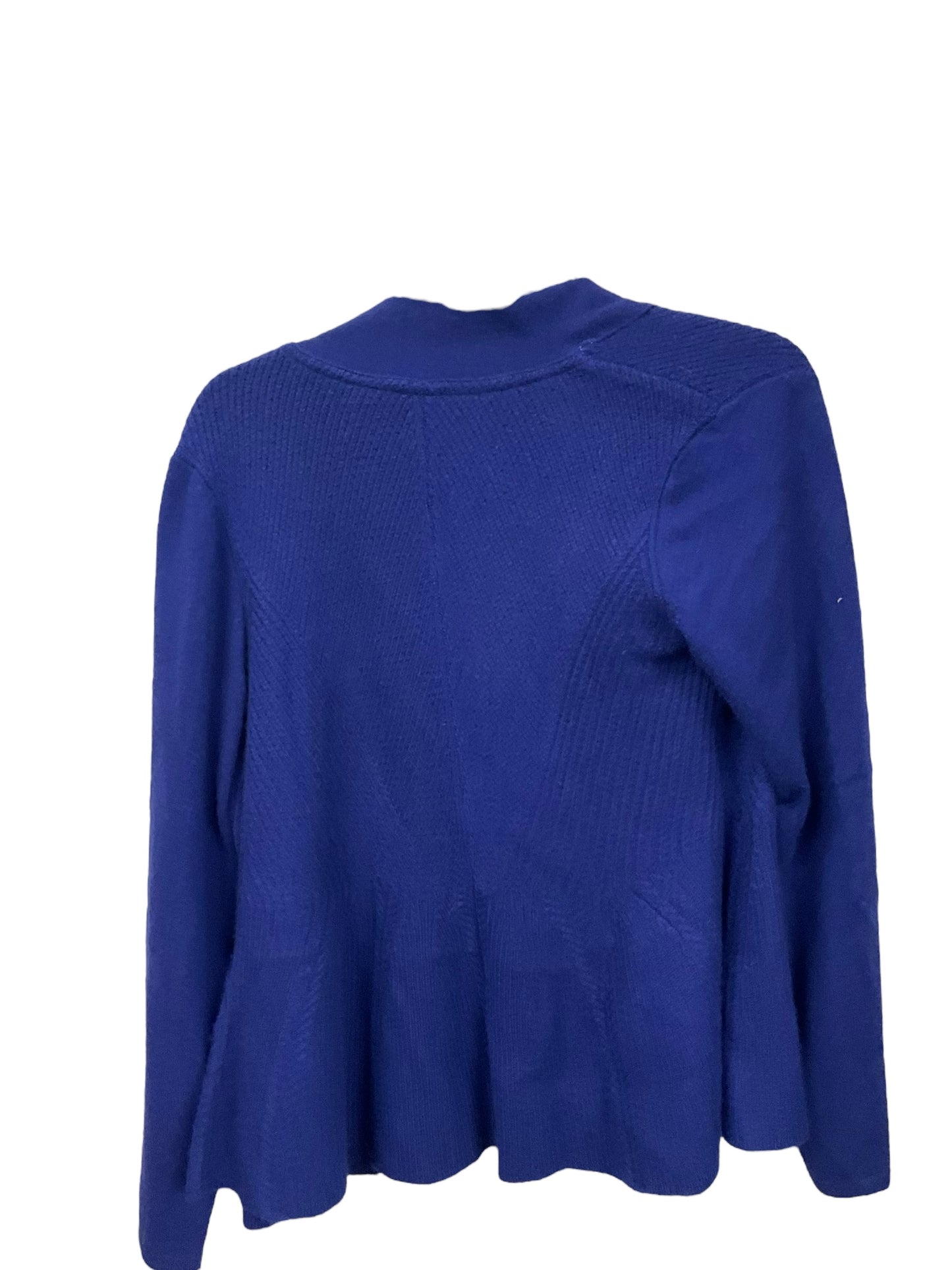 Sweater Cardigan Cashmere By Isaac Mizrahi Live Qvc In Blue, Size: Xs