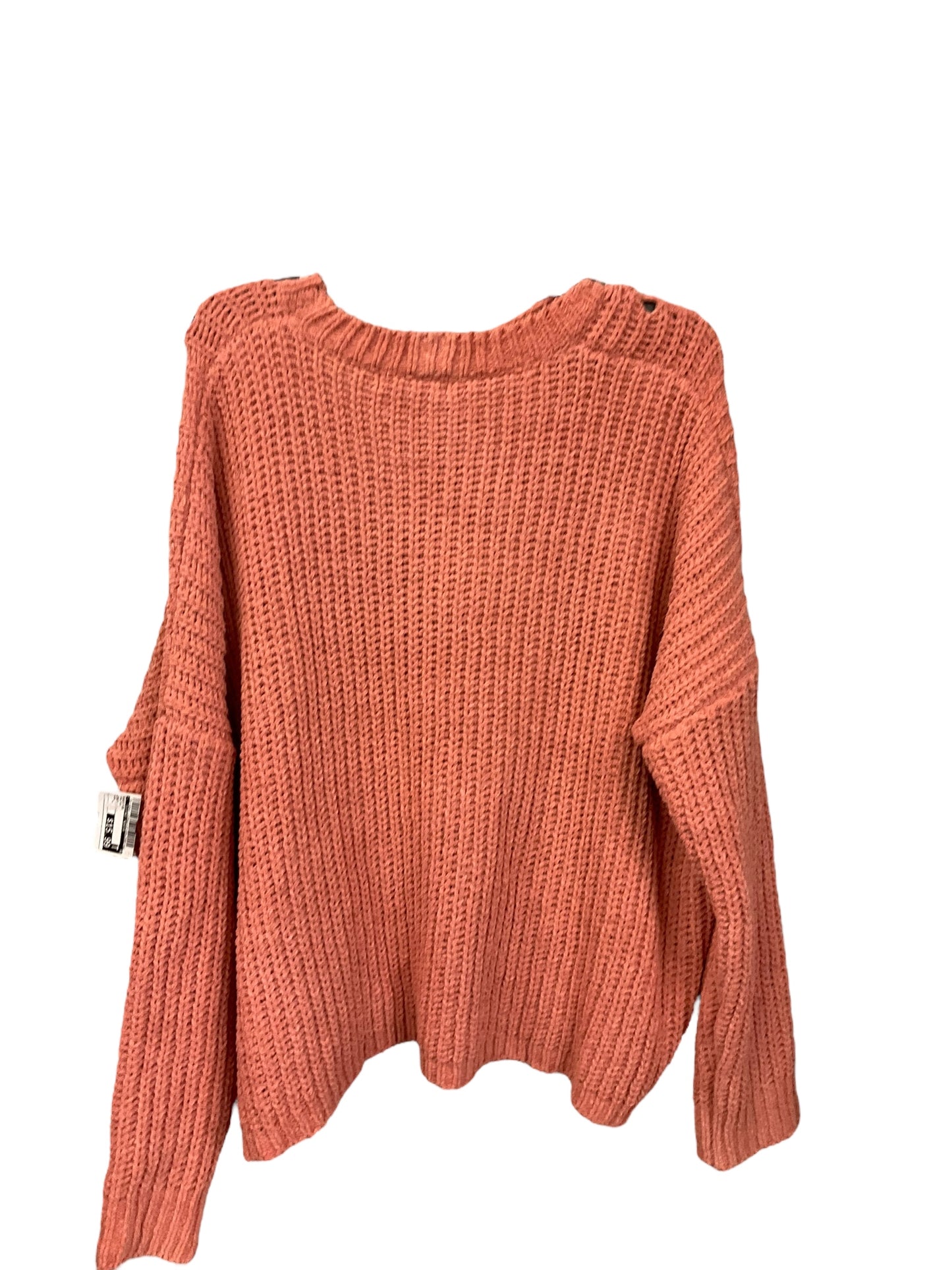 Sweater By Clothes Mentor In Salmon, Size: L