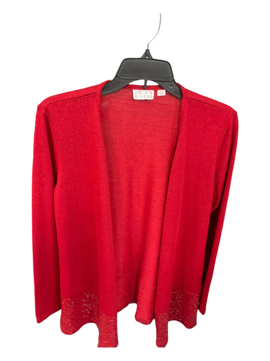 Sweater Cardigan By Joan Rivers In Red, Size: Xs