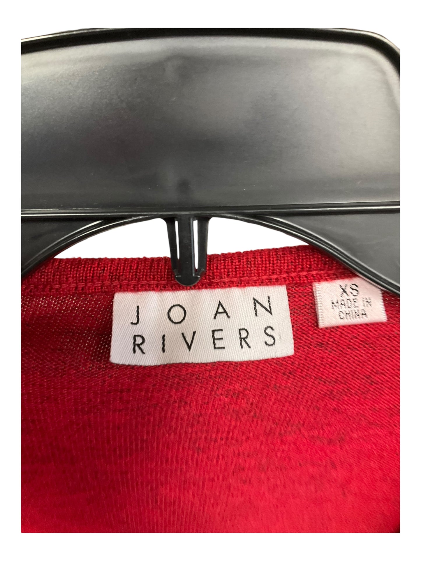 Sweater Cardigan By Joan Rivers In Red, Size: Xs